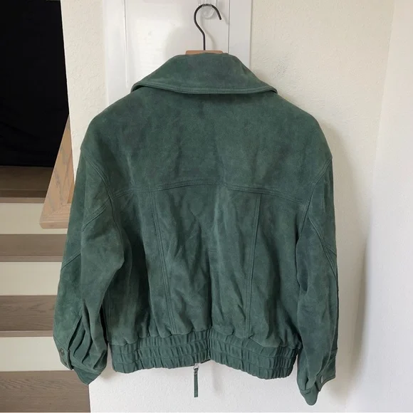 NWT Free People We The Free Desert Moon Suede Jacket in Green Grove - Picture 5 of 10